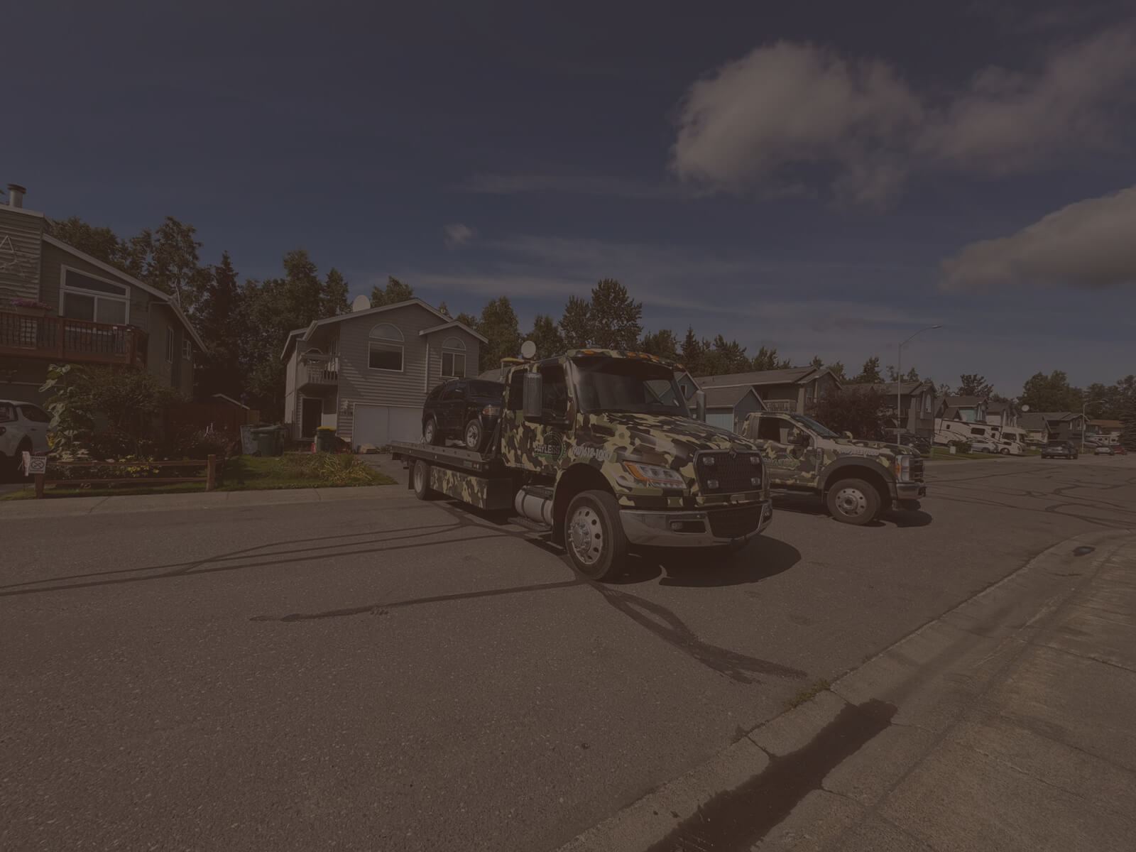 Payless Towing truck in Anchorage